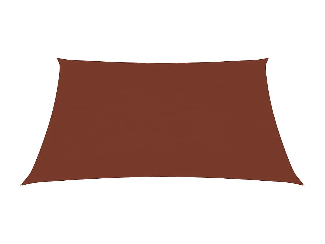 Voile de parasol tissu oxford rectangulaire 3x4,5 m terre cuite