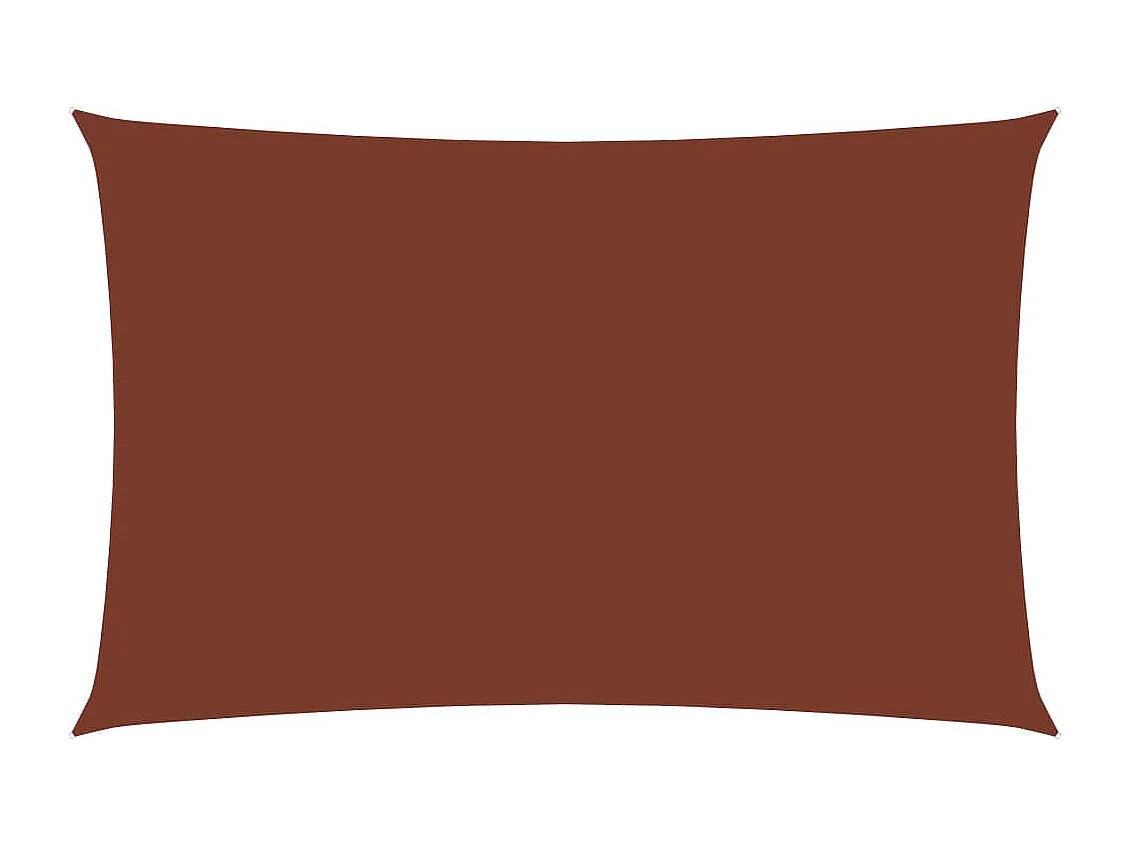 Vela parasole rettangolare in tessuto oxford 2x4,5 mt terracotta