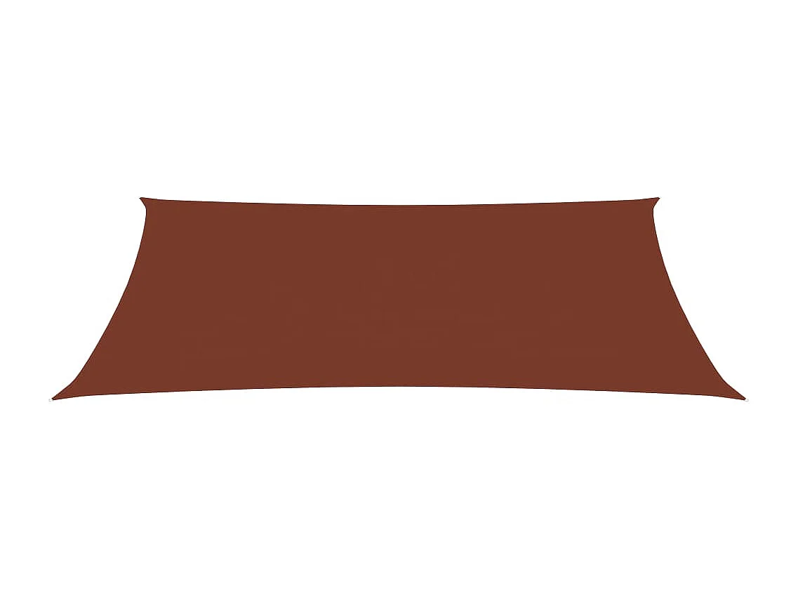 Vela parasole rettangolare in tessuto oxford 2x4,5 mt terracotta