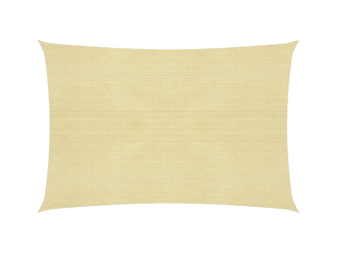 Vela ombreggiante 160 g/m² Beige 4x7 m HDPE