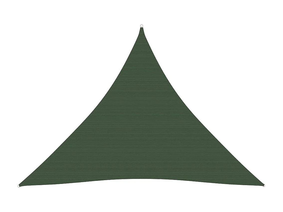 Voile d'ombrage 160 g/m² Vert foncé 3x3x3 m PEHD
