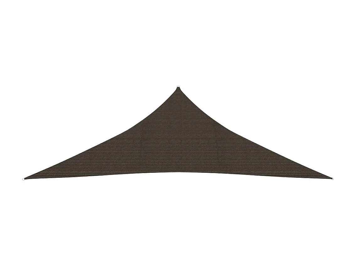 Voile d'ombrage 160 g/m² Marron 2,5x2,5x3,5 m PEHD