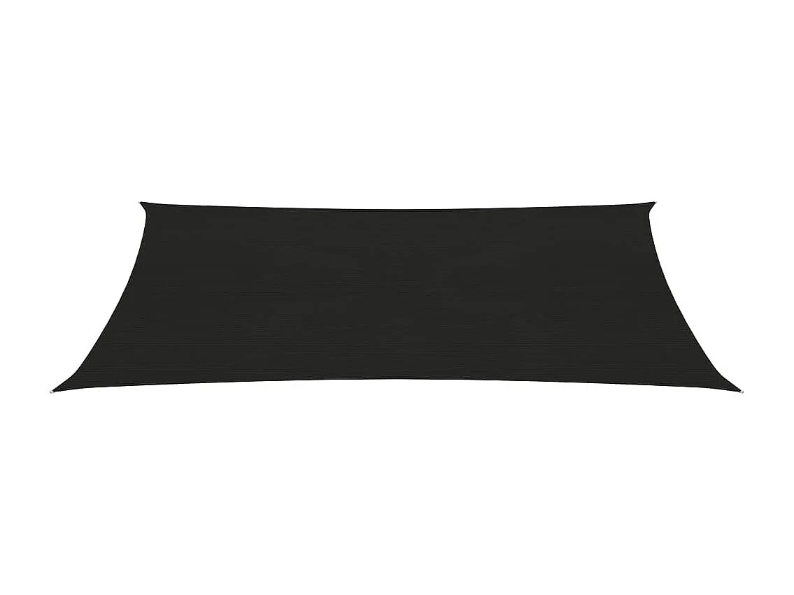 Vela de sombra 160 g/m² Negro 2x5 m HDPE