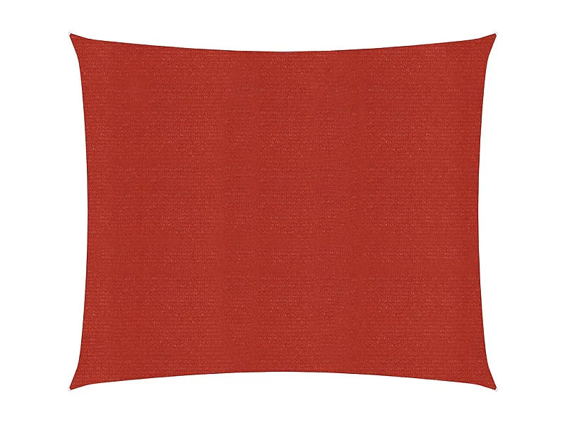 Voile d'ombrage 160 g/m² Rouge 7x7 m PEHD