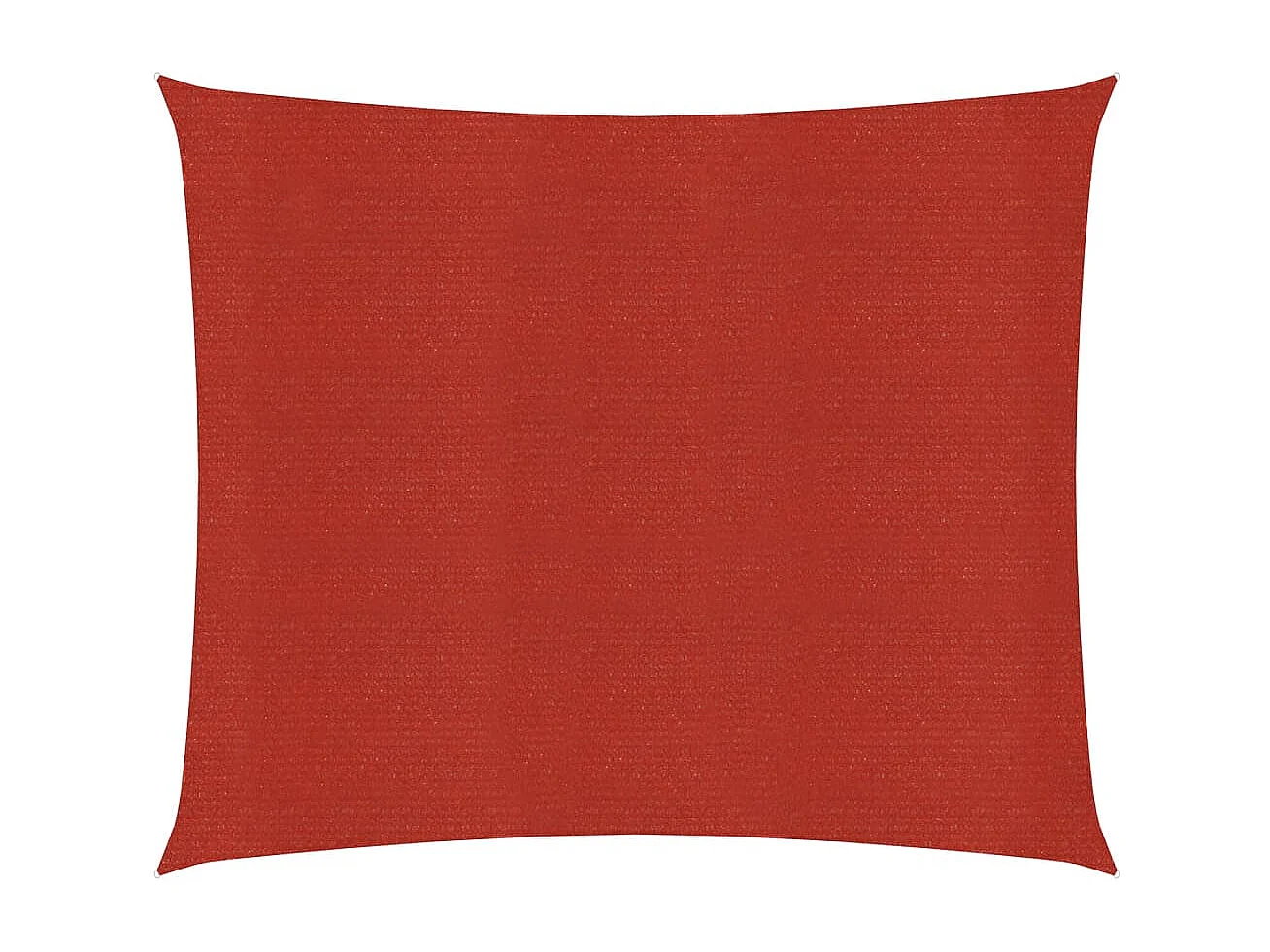 Voile d'ombrage 160 g/m² Rouge 6x6 m PEHD