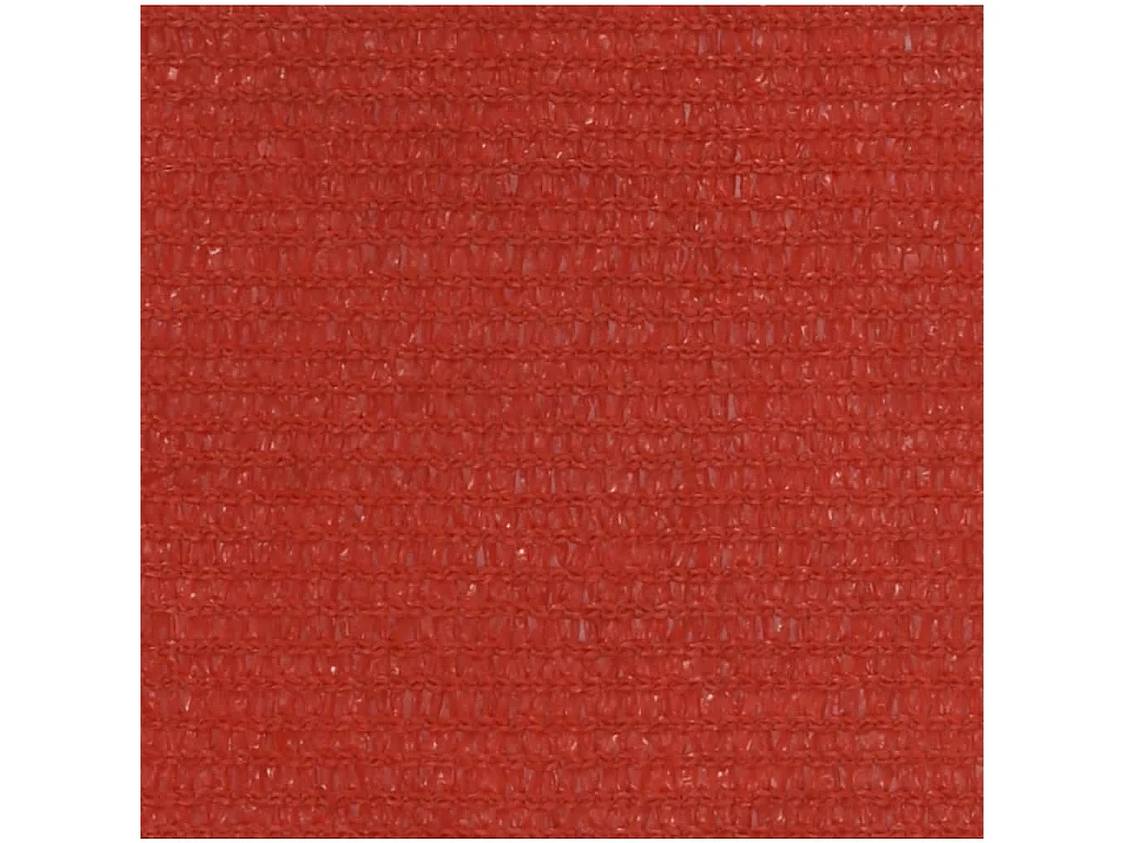 Voile d'ombrage 160 g/m² Rouge 6x6 m PEHD