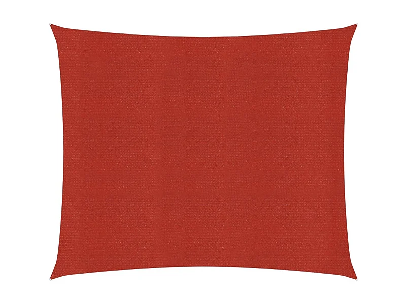 Voile d'ombrage 160 g/m² Rouge 6x6 m PEHD