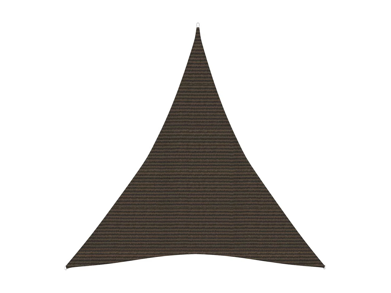 Voile d'ombrage 160 g/m² Marron 5x6x6 m PEHD
