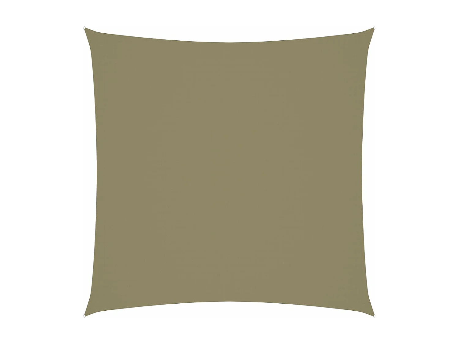 Voile de parasol tissu oxford carré 3x3 m beige