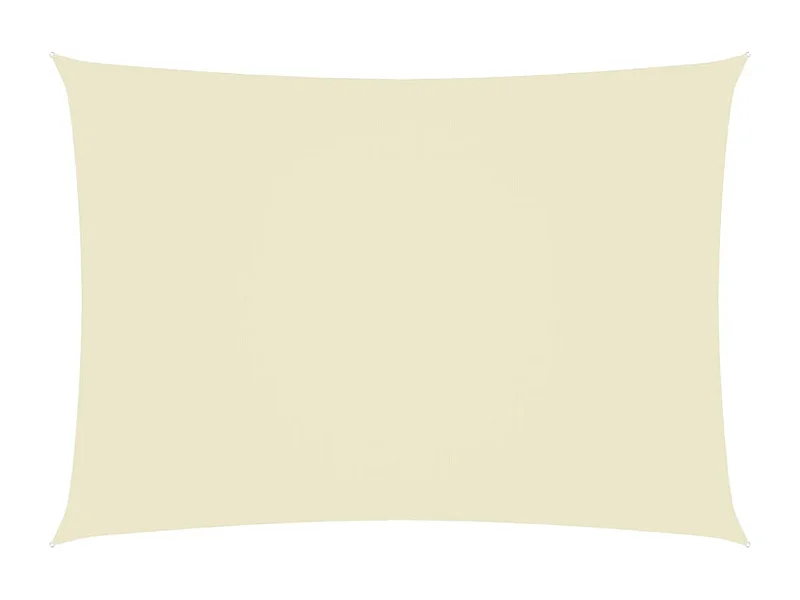 Voile de parasol tissu oxford rectangulaire 3,5x5 m crème