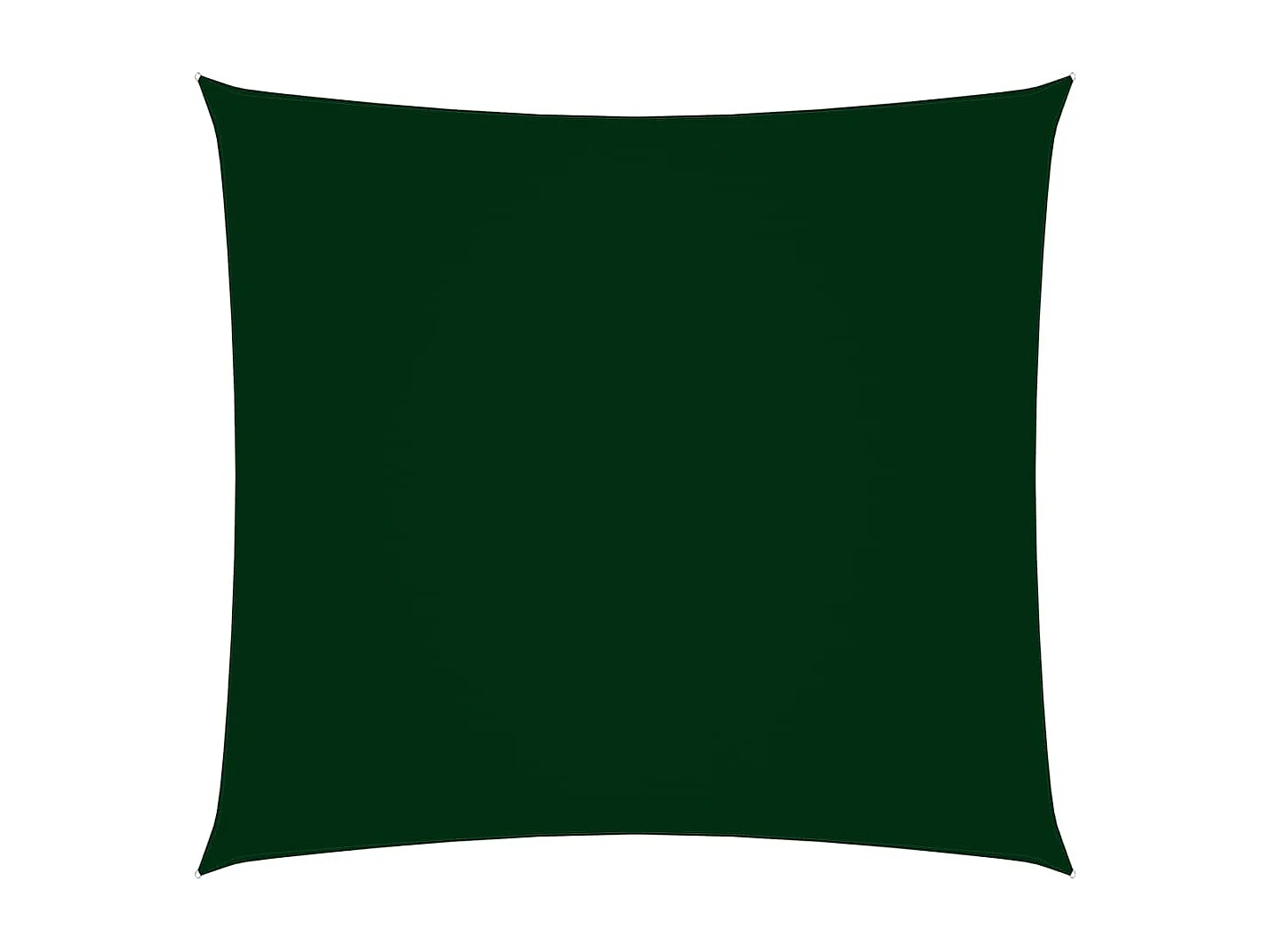 Voile de parasol tissu oxford carré 2x2 m vert foncé