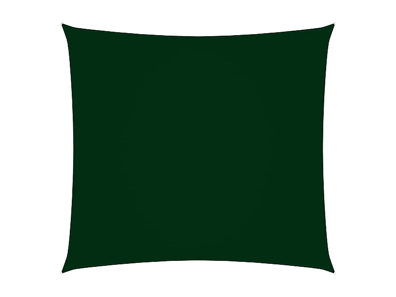 Voile de parasol tissu oxford carré 2x2 m vert foncé