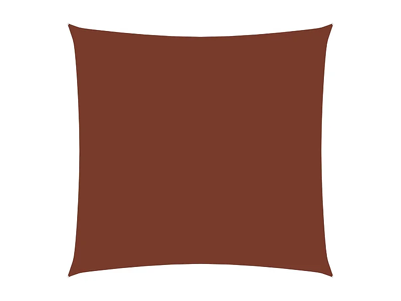 Voile de parasol Tissu Oxford carré 2,5x2,5 m Terre cuite