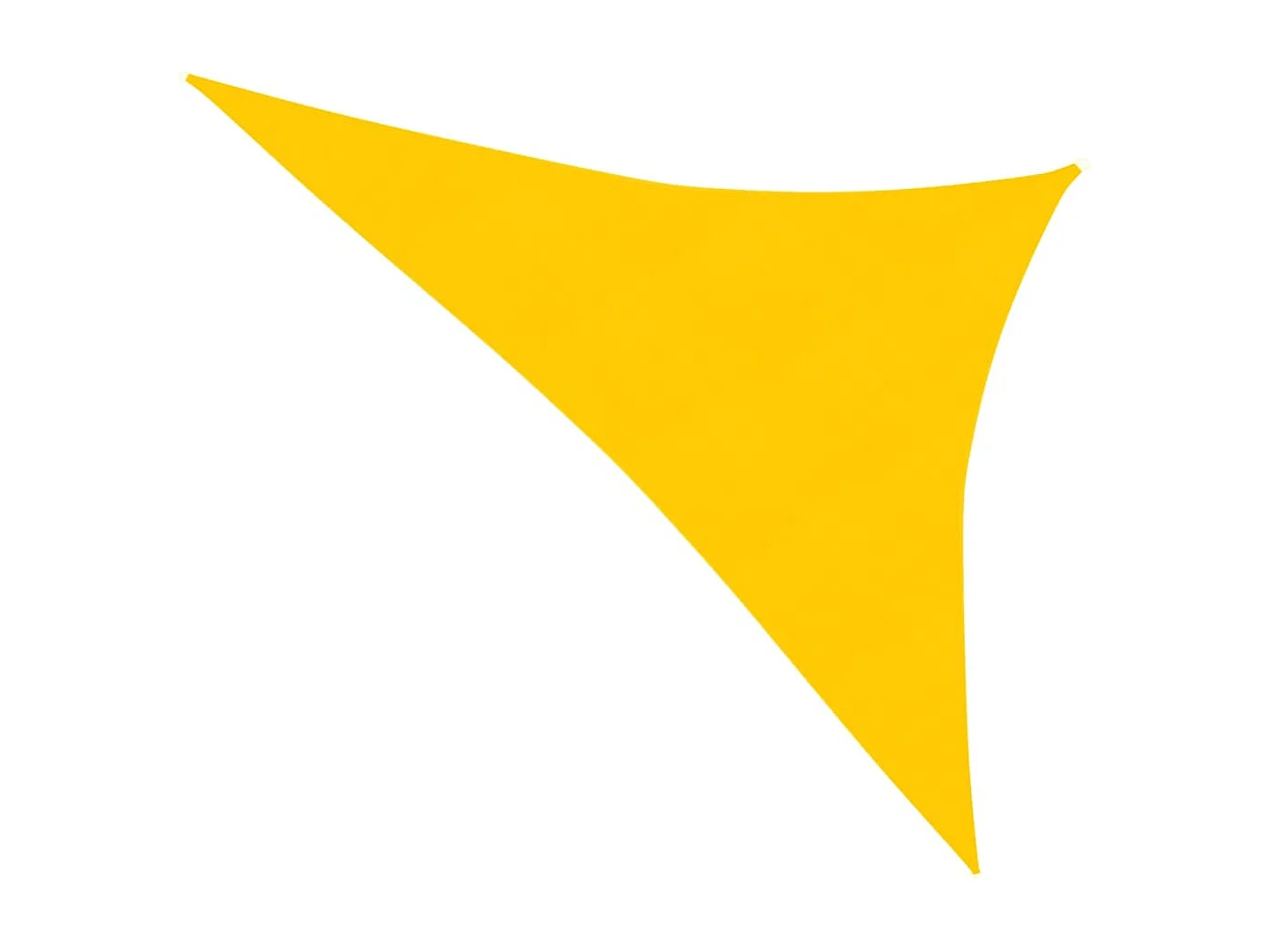 Voile d'ombrage 160 g/m² Jaune 3x4x5 m PEHD