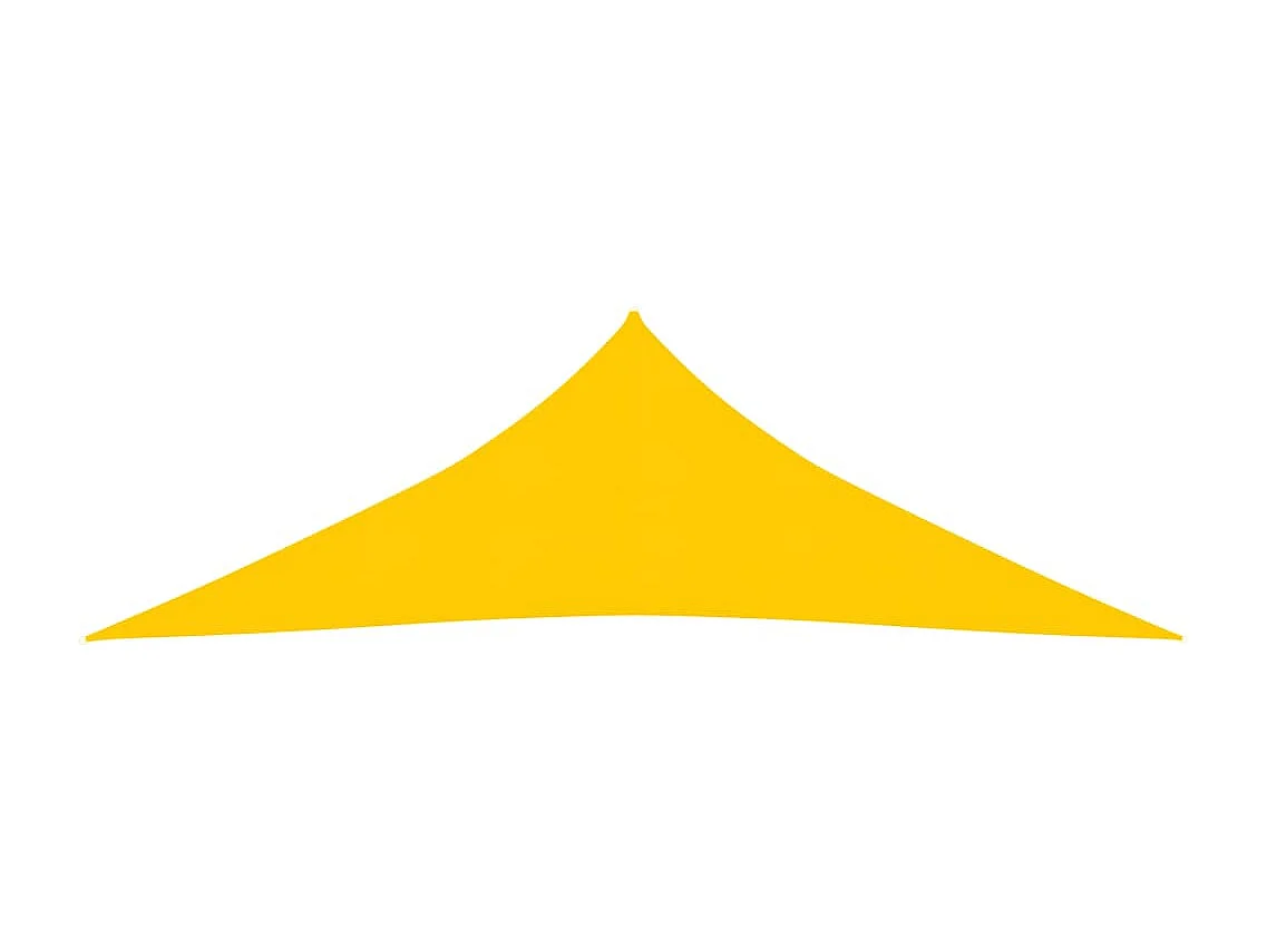 Voile d'ombrage 160 g/m² Jaune 3x4x5 m PEHD