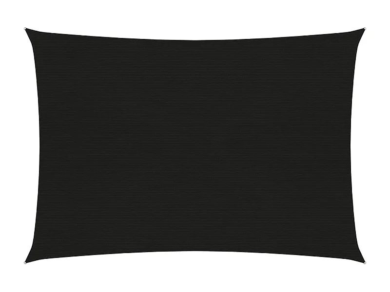 Voile d'ombrage 160 g/m² Noir 2,5x3,5 m PEHD