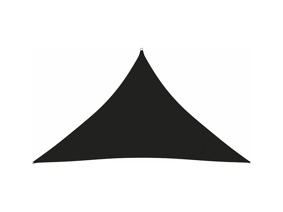 Voile de parasol tissu oxford triangulaire 2,5x2,5x3,5 m noir