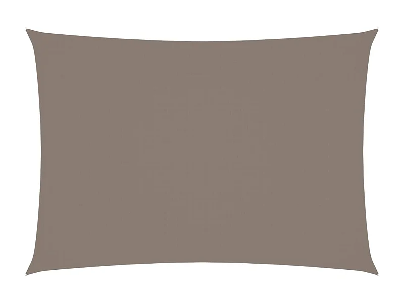 Voile de parasol tissu oxford rectangulaire 3,5x5 m taupe