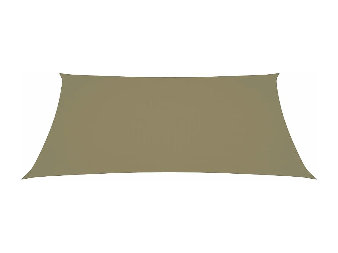 Parasolzeil rechthoekig oxford stof 5x6m beige