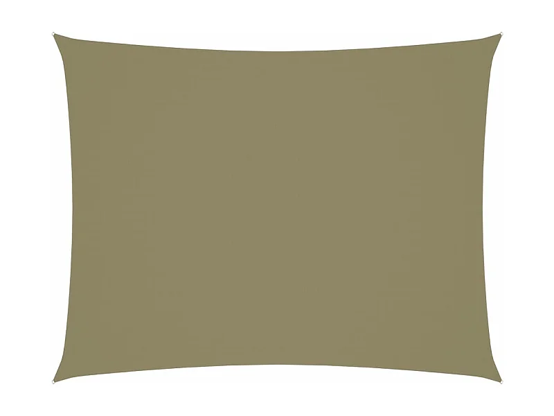 Parasolzeil rechthoekig oxford stof 5x6m beige