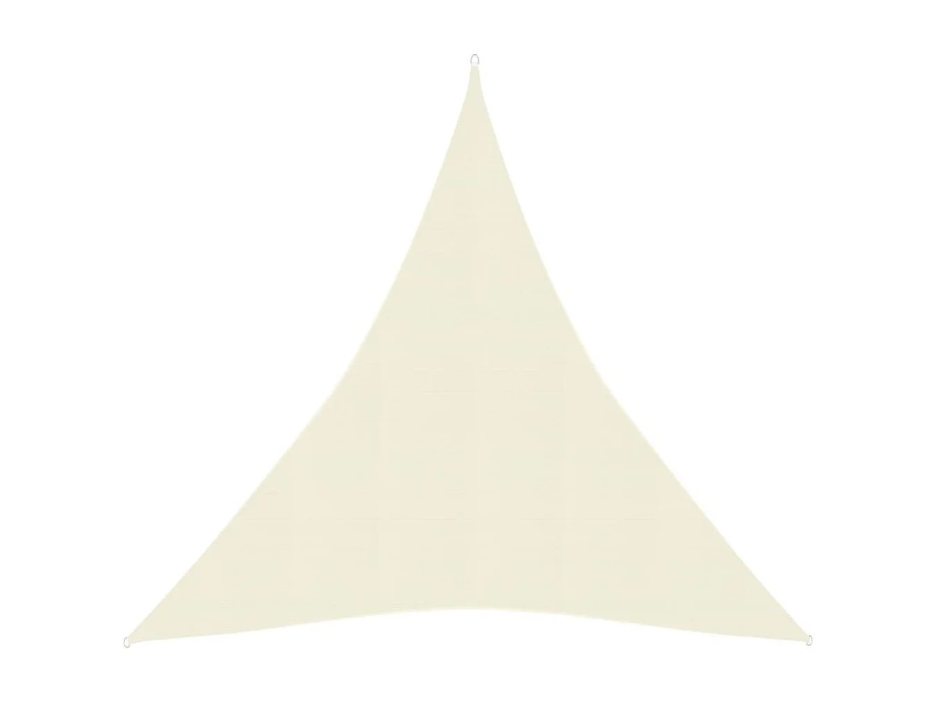 Sonnensegel 160 g/m² Creme 5x7x7 m HDPE