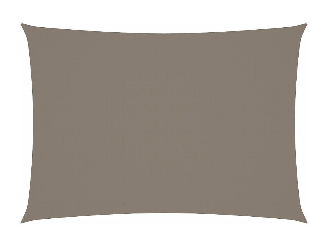 Voile de parasol tissu oxford rectangulaire 2x4,5 m taupe