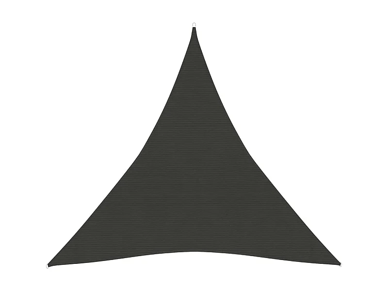 Voile d'ombrage 160 g/m² Anthracite 4x4x4 m PEHD