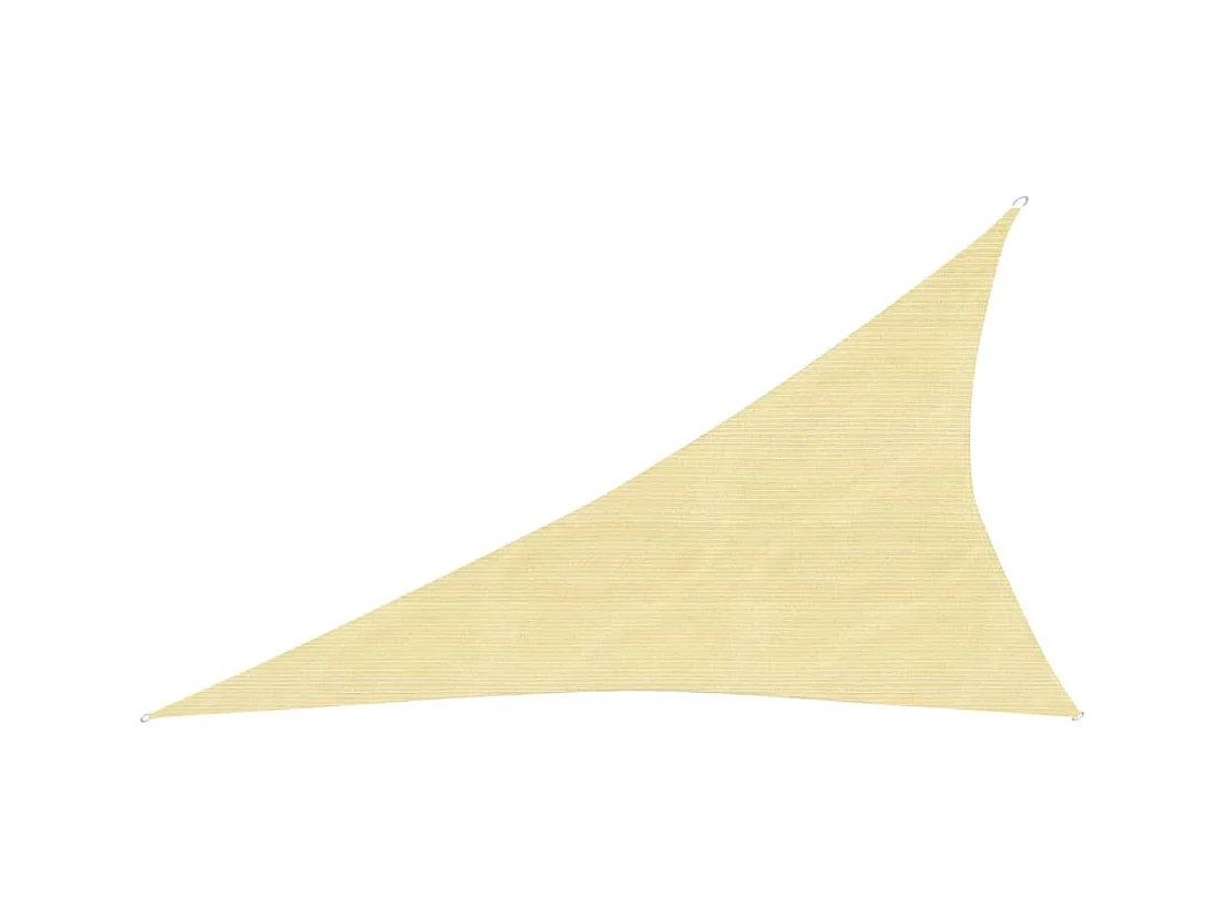 Vela de sombra 160 g/m²Beige 4x5x6,8 m HDPE