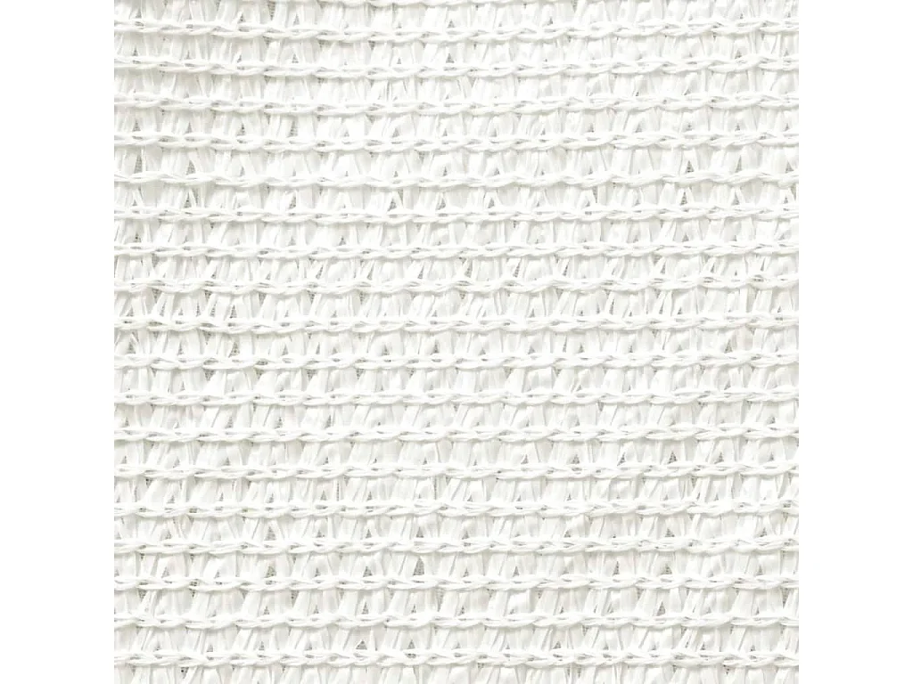 Voile d'ombrage PEHD Rectangulaire 4 x 6 m Blanc
