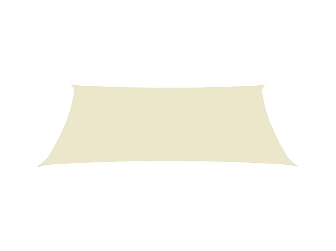 Sonnenschirmsegel rechteckiger Oxfordstoff 6x8 m creme