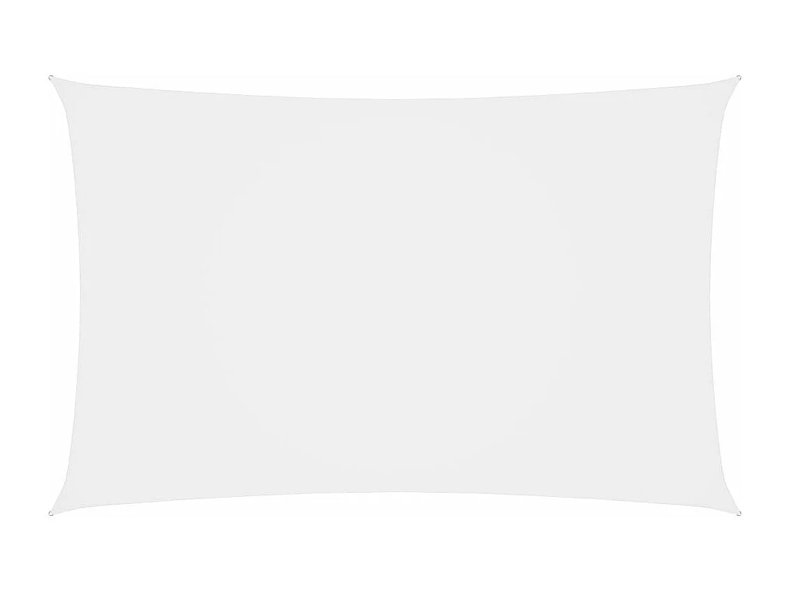 Voile de parasol tissu oxford rectangulaire 4x7 m blanc