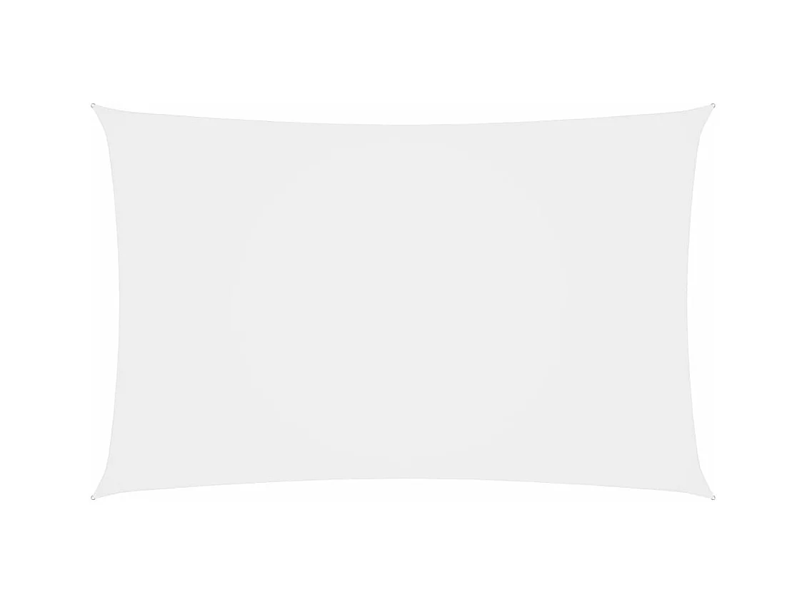Vela parasol rectangular tela oxford 4x7 m blanco