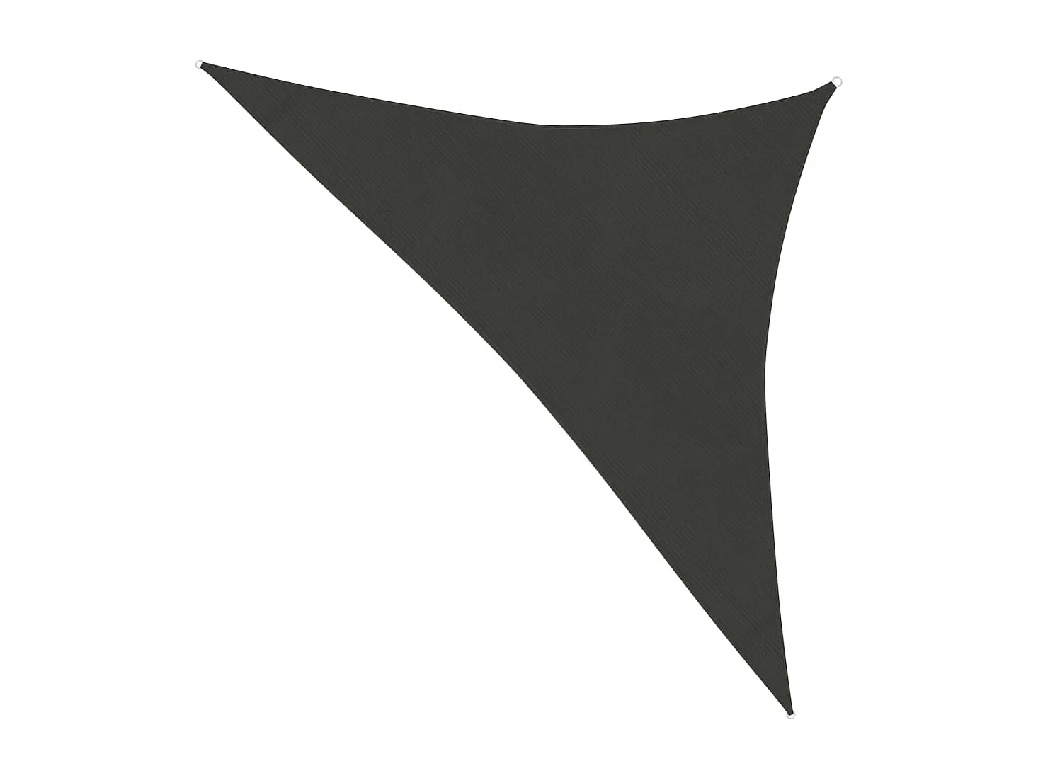 Voile d'ombrage 160 g/m² Anthracite 3x3x4,2 m PEHD
