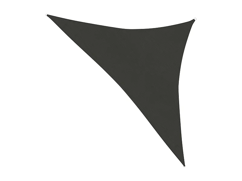 Voile d'ombrage 160 g/m² Anthracite 3x3x4,2 m PEHD