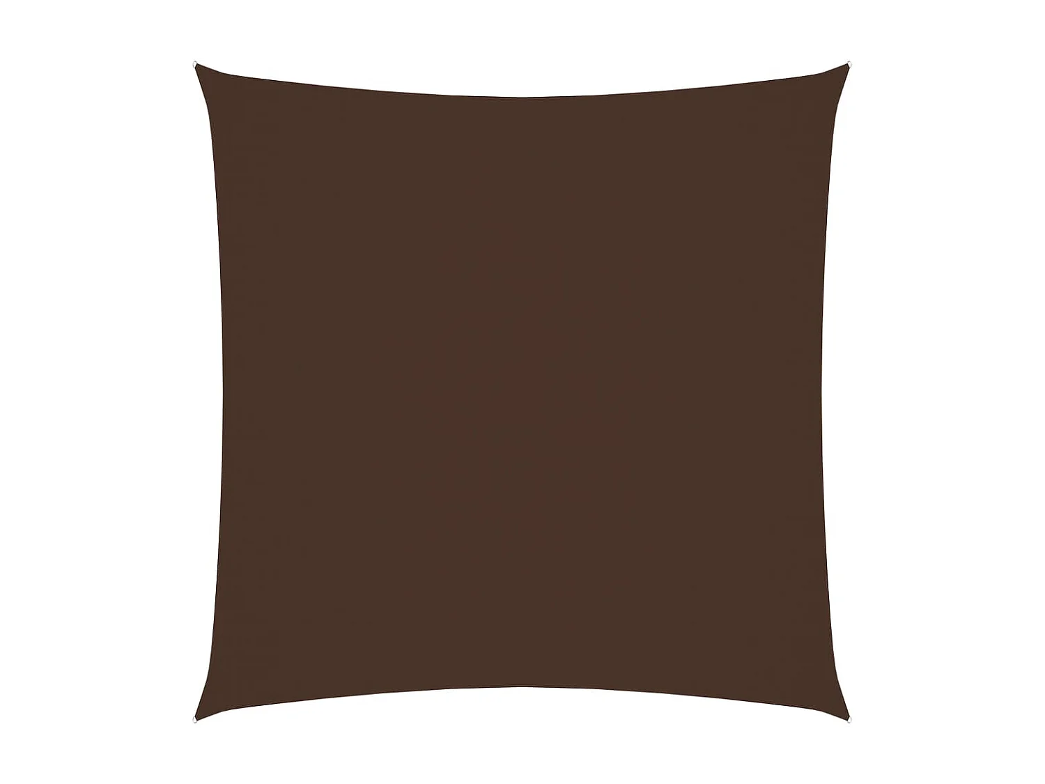 Voile de parasol tissu oxford carré 6x6 m marron