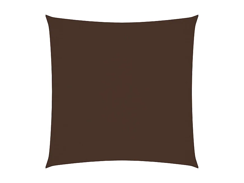 Guarda-sol vela quadrado tecido oxford 6x6 m marrom