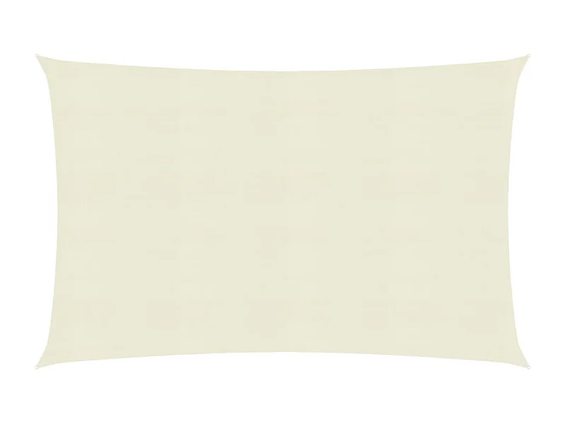 Vela ombreggiante 160 g/m² Crema 3x5 m HDPE