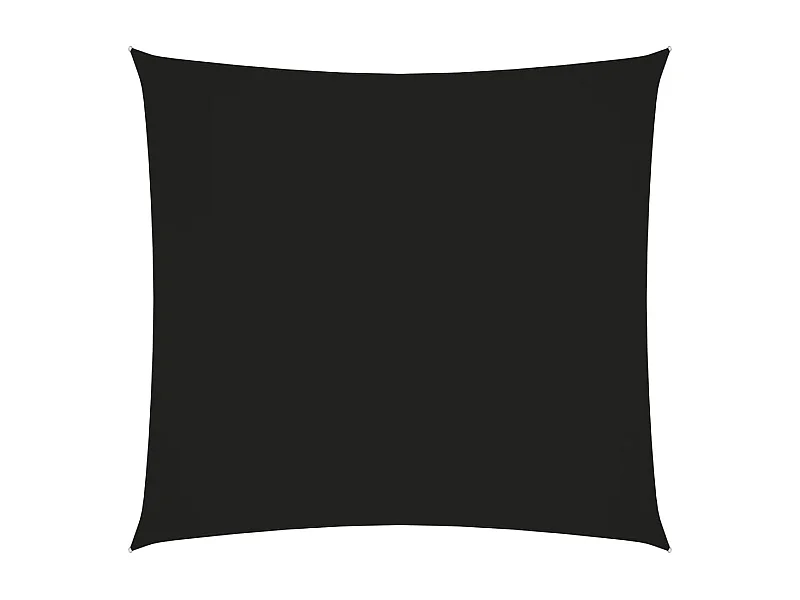 Vela parasole quadrata in tessuto Oxford 3,6x3,6 mt Nera