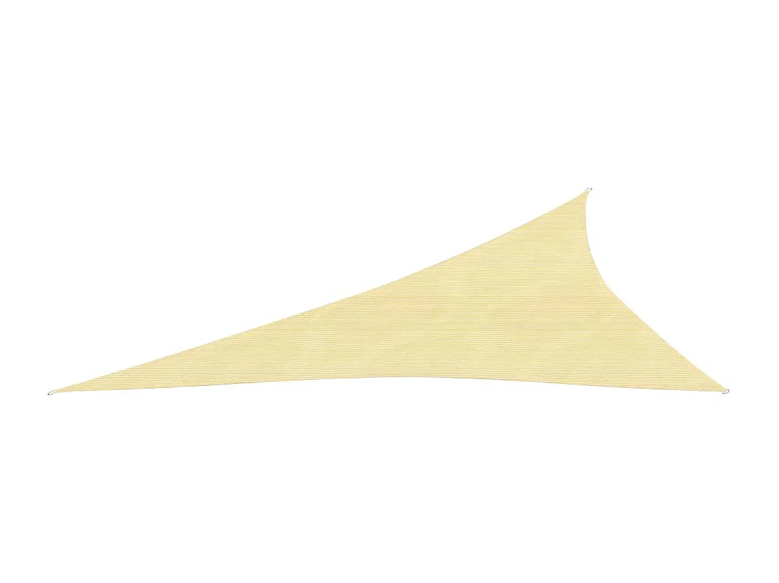 Vela ombreggiante 160 g/m² Beige 3x4x5 m HDPE