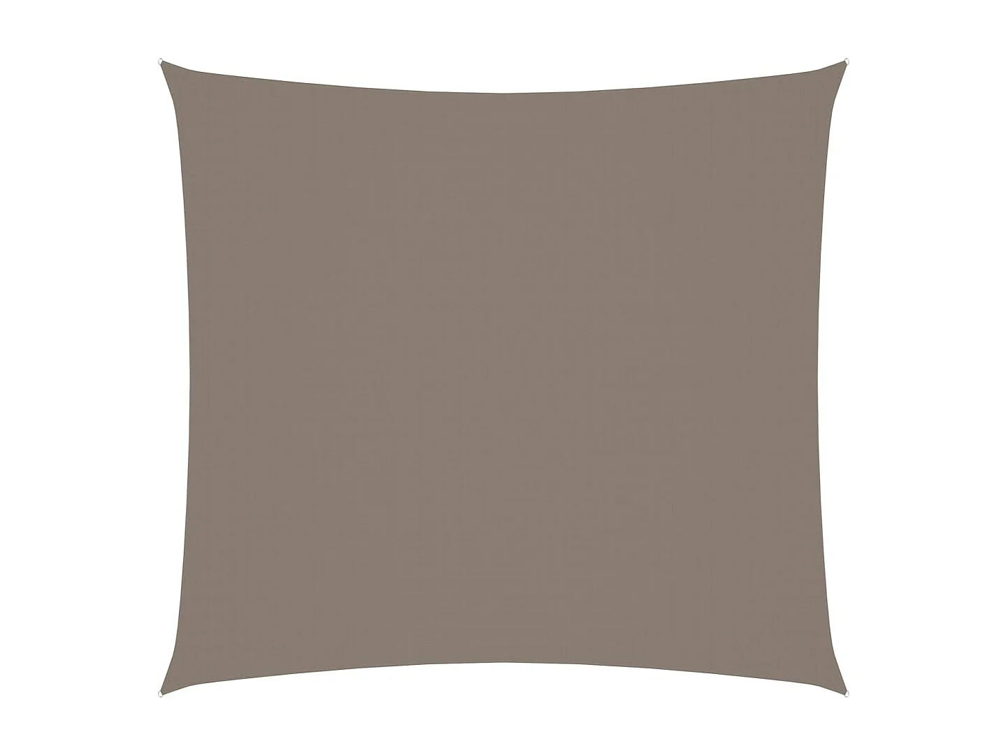 Voile de parasol tissu oxford carré 2x2 m taupe
