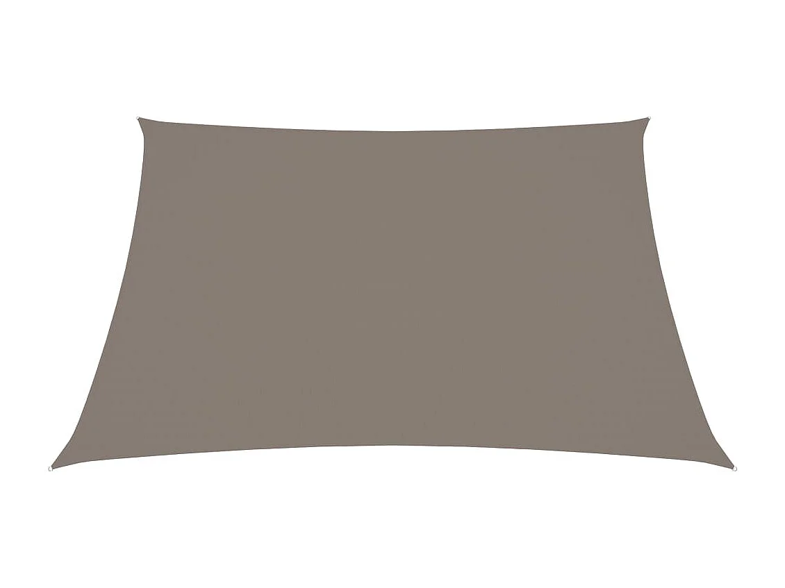Voile de parasol tissu oxford carré 2x2 m taupe