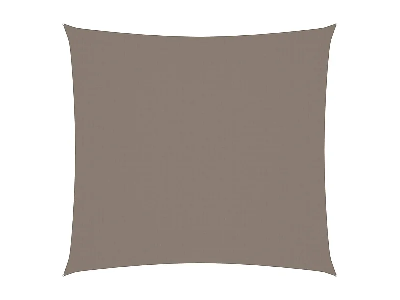 Voile de parasol tissu oxford carré 2x2 m taupe