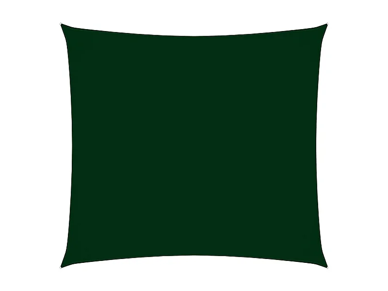 Voile de parasol tissu oxford carré 3x3 m vert foncé