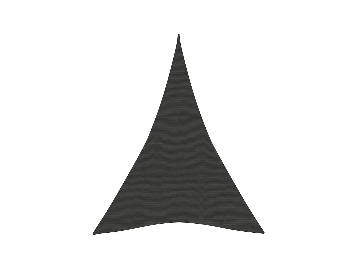 Voile d'ombrage 160 g/m² Anthracite 5x7x7 m PEHD