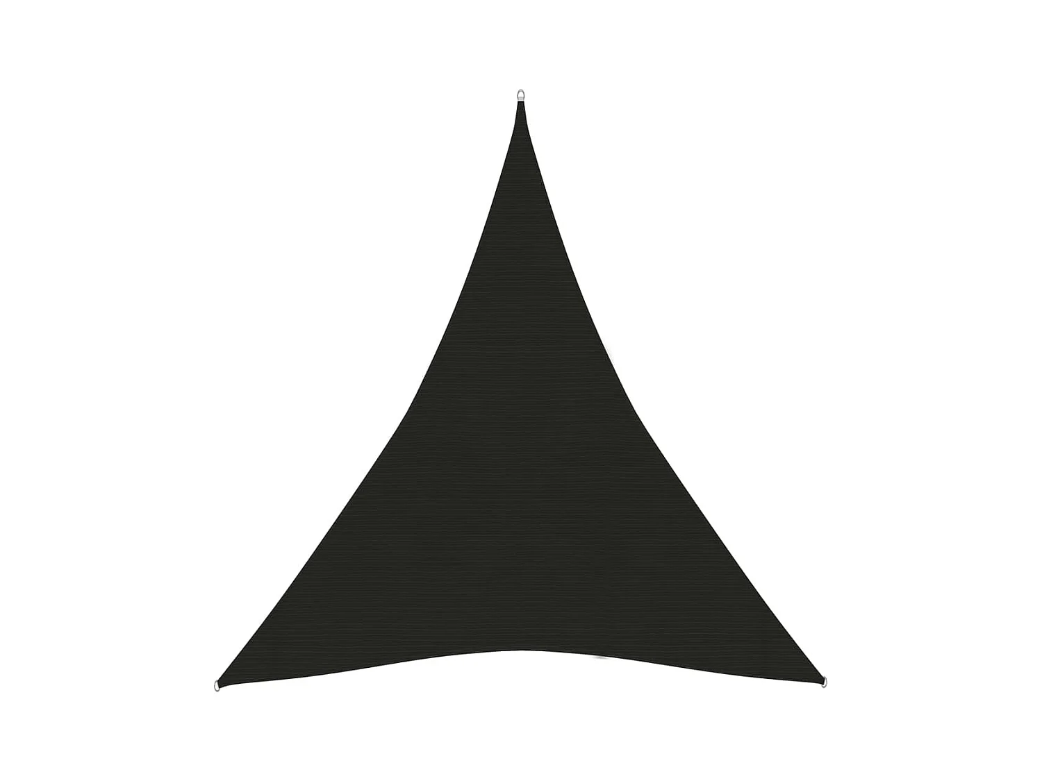 Sonnensegel 160 g/m² Schwarz 5x6x6 m HDPE