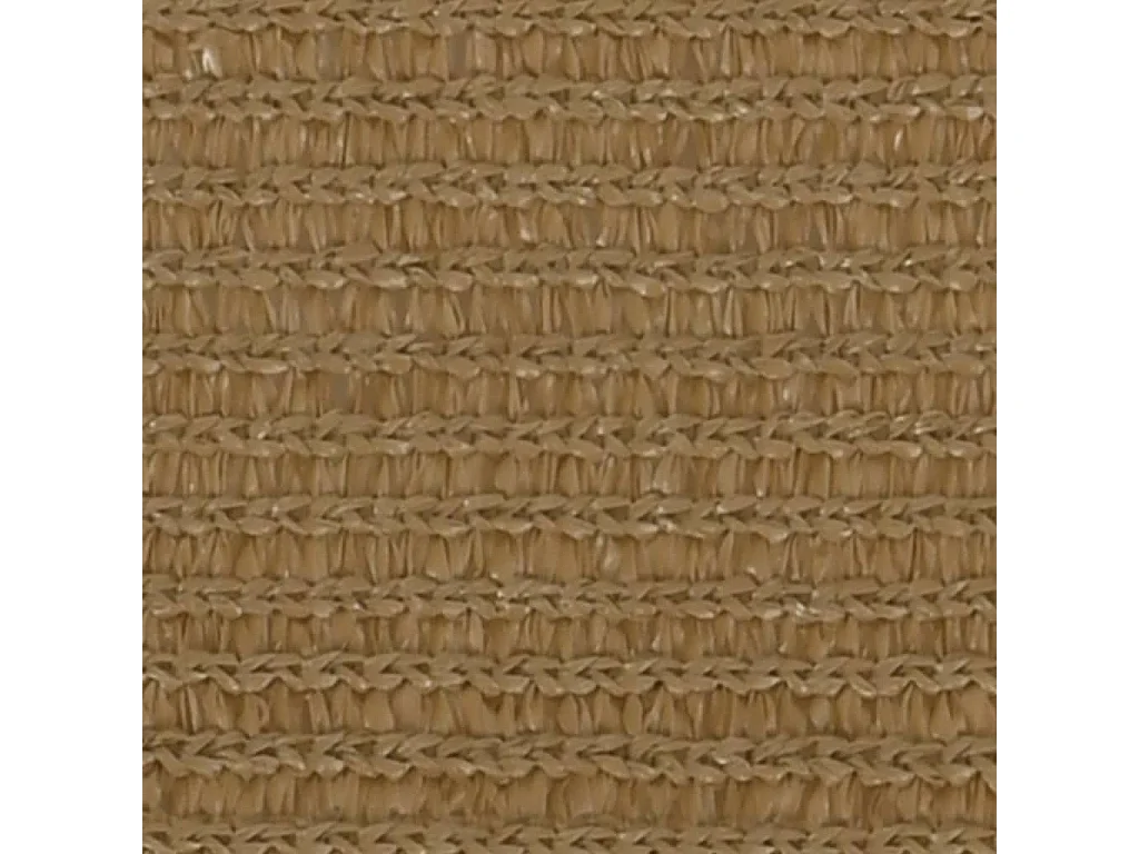Voile d'ombrage 160 g/m² Taupe 3x4x4 m PEHD