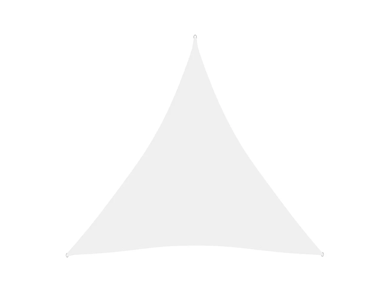 Voile de parasol tissu oxford triangulaire 3x3x3 m blanc