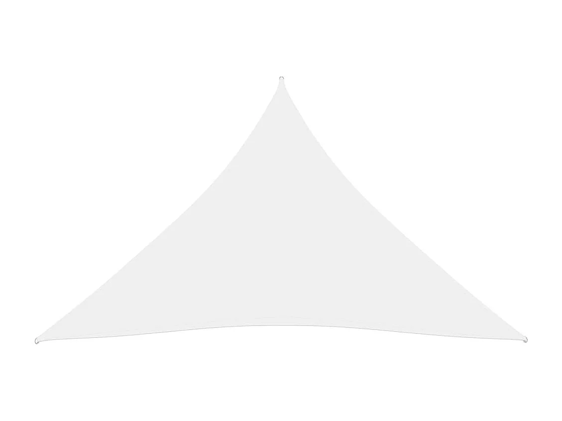 Voile de parasol tissu oxford triangulaire 3x3x3 m blanc