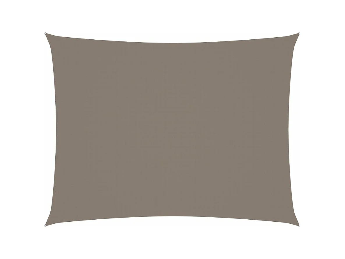 Guarda-sol vela retangular tecido oxford 4x6 m cinza