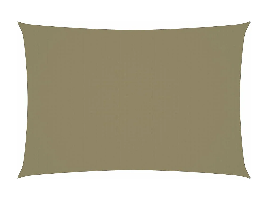 Vela parasol rectangular de tela oxford 2,5x4,5 m beige